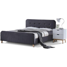 Bosco Queen Bed in Grey,Bedroom,Beds,Modern Furniture