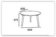 Carsyn Round Coffee Table In Marine Blue
