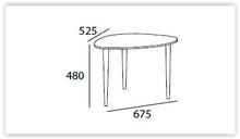 Corey Medium Occasional Table in Dust Blue