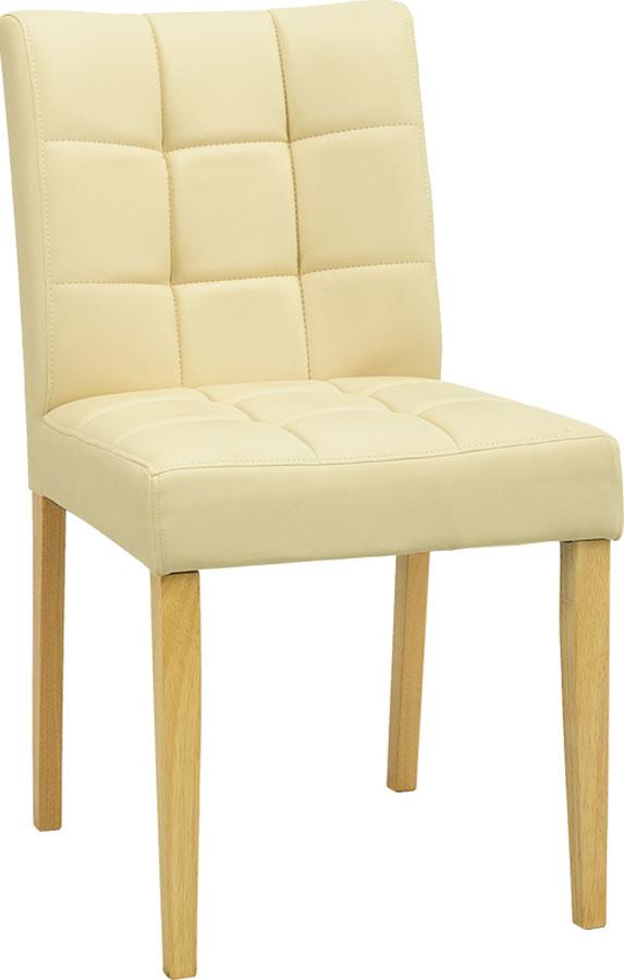 Davin Dining Chair - Oak + Cream