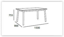Dekel Dining Table - 150cm - Oak + White