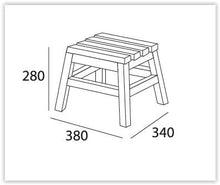 Dextra Low Stool in Ebony