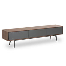 Jenson TV Unit - 180cm - Walnut + Dark Grey
