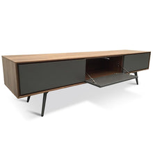 Jenson TV Unit - 180cm - Walnut + Dark Grey