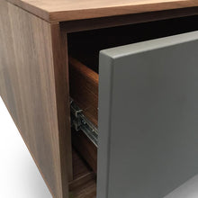 Jenson TV Unit - 180cm - Walnut + Dark Grey