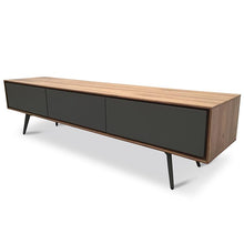 Jenson TV Unit - 180cm - Walnut + Dark Grey