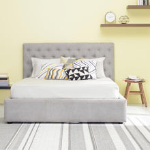 Dustin Queen Bed - Dolphin Grey