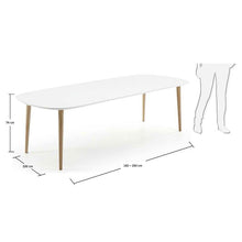 Albin Dining Table - 160-260cm - White