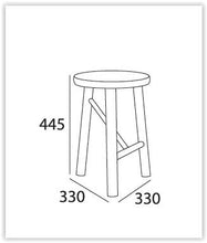 Elka Stool in Ebony