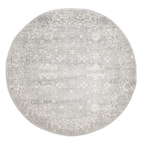 Evoke Round Rug - 150 x 150cm - 252 Silver