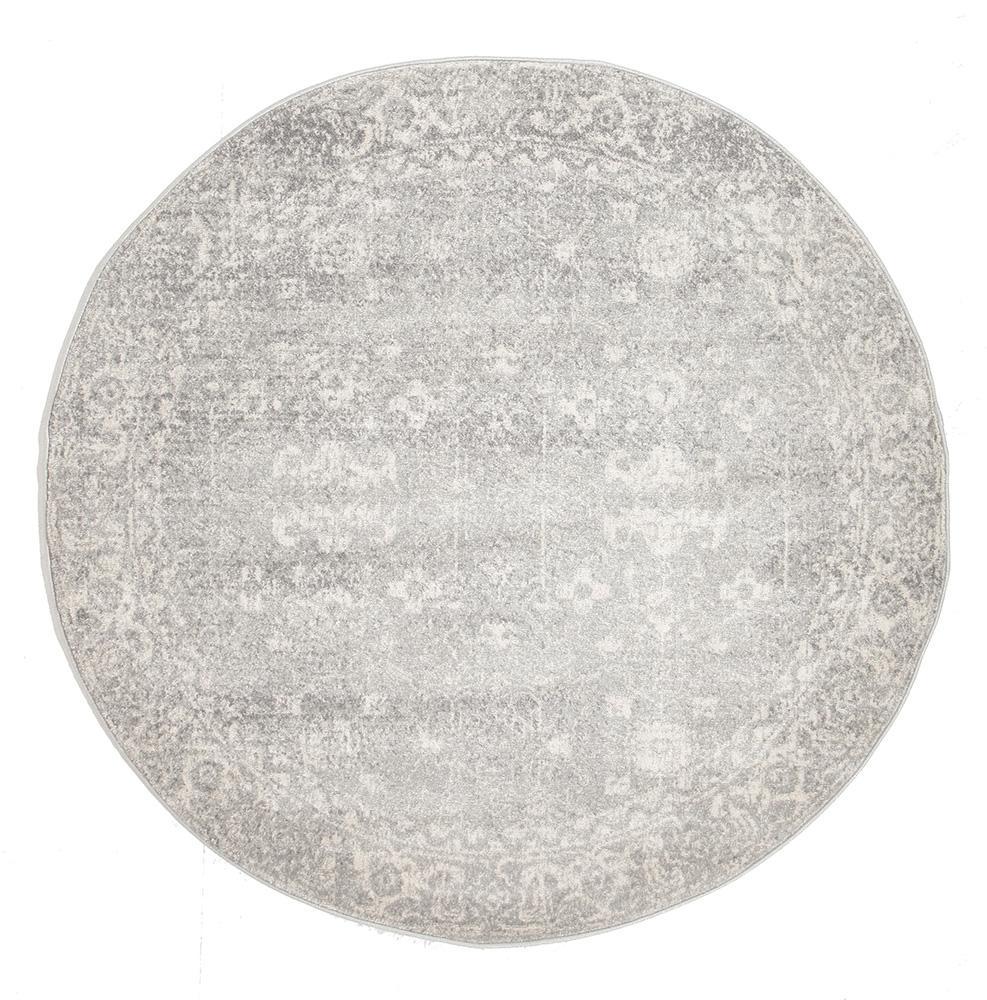Evoke Round Rug - 150 x 150cm - 252 Silver