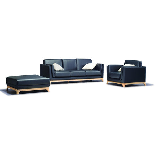 Finn Lounge Set in Espresso (3S+1S+Ottoman)