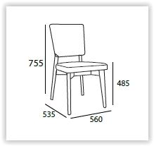 Goya Dining Chair - Auburn