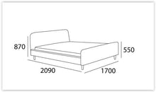Guido Queen Bed in Tea
