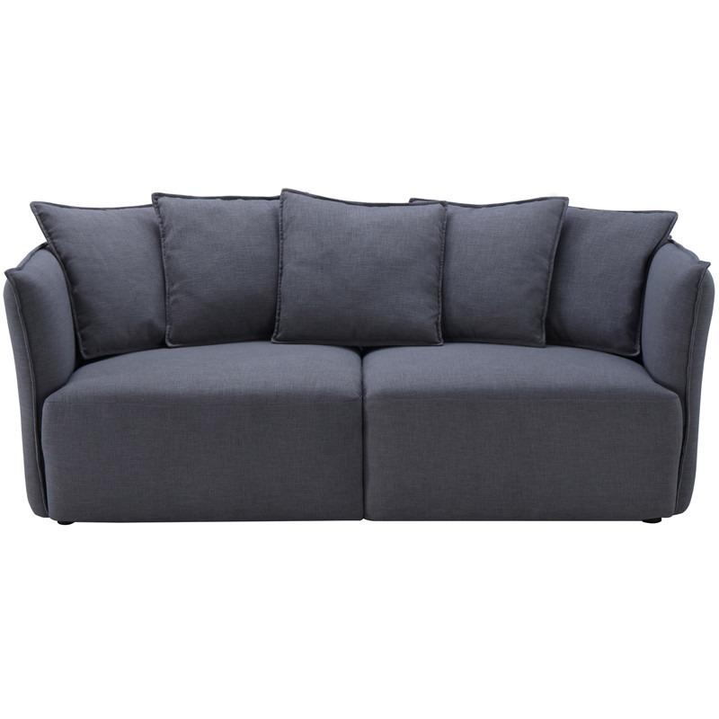 Gino 2 Seater Sofa - Dark Grey
