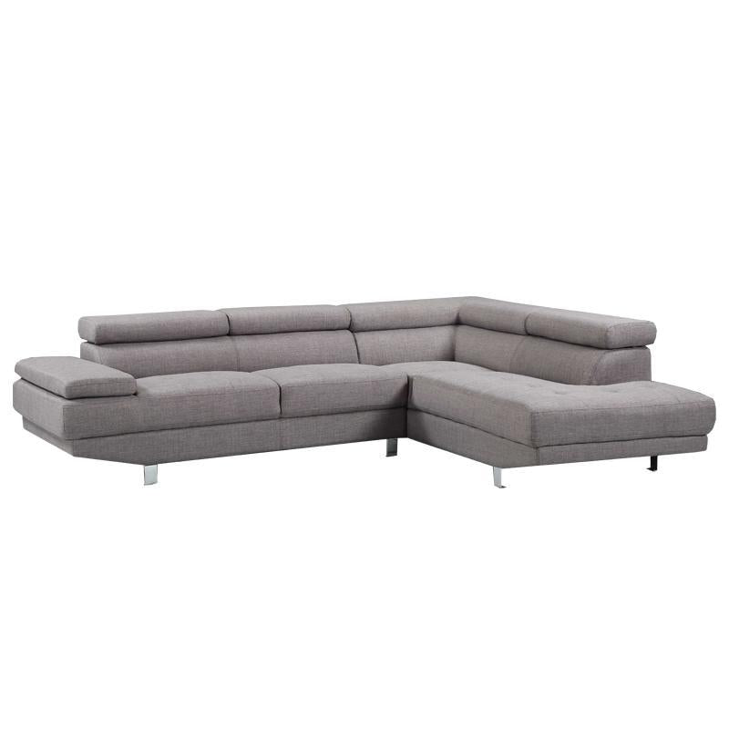 Kinsley Corner Sofa + Right Chaise - Grey