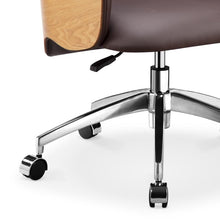 Phoenix Office Chair - Ash + Dark Brown
