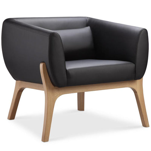 Osric Office Lounge Chair - Ash + Black