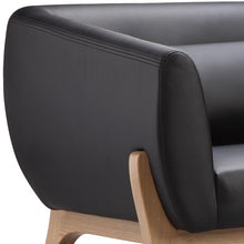 Osric Office Lounge Chair - Ash + Black