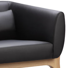 Osric Office Lounge Chair - Ash + Black