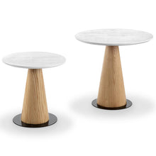Dallin Coffee Table - 50cm Top - Ash + White
