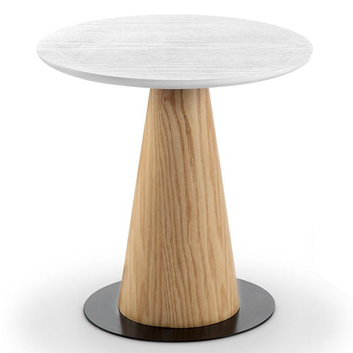 Dallin Coffee Table - 45cm Top - Ash + White