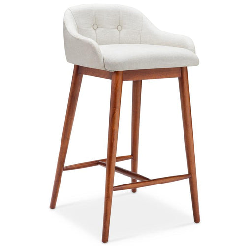 Dash Bar Stool - Walnut + White