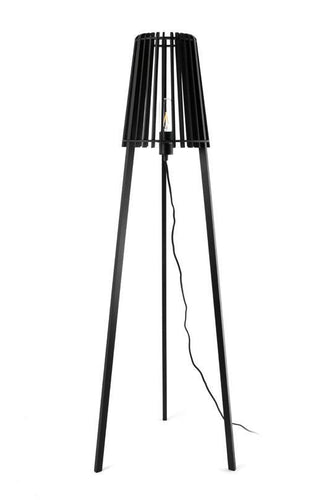 Fidel Timber Floor Lamp - 130cm - Black