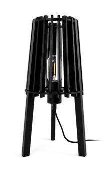 Fidel Timber Table Lamp - 40cm - Black
