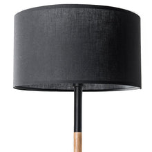 Woodi Floor Lamp - 150cm - Black + Oak