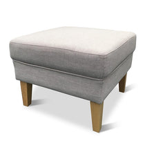 Harlow High Back Chair + Ottoman - Grey