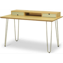 INGRAM Study Table Desk - Oak,,Modern Furniture