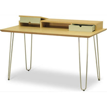 INGRAM Study Table Desk - Oak,,Modern Furniture