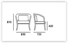 Jenifer Round Back Lounge Chair in Ruby