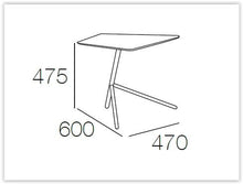 Kief Side Table - Black + White