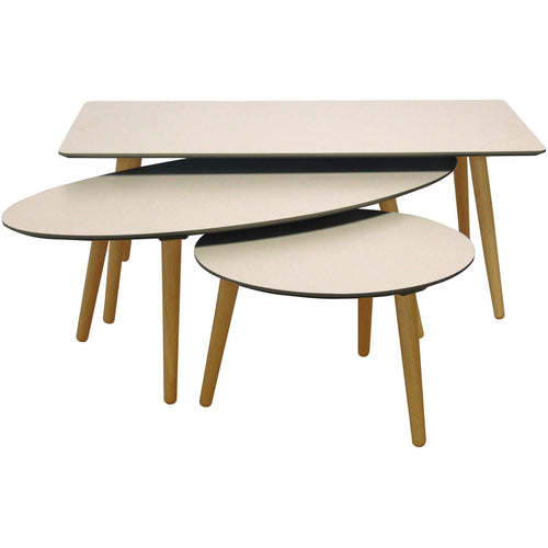 Carsyn Coffee Table Set In Taupe Grey,Living Room Furniture,Coffee Tables,Modern Furniture