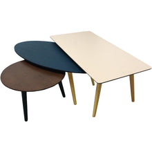 Carsyn Coffee Table Set In In Grey Blue & Cocoa,Living Room Furniture,Coffee Tables,Modern Furniture