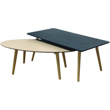 Carsyn Coffee Table Set In In Marine Blue & Grey,Living Room Furniture,Coffee Tables,Modern Furniture