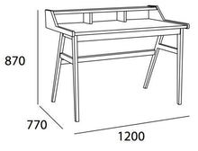 Kennedy Desk - 120cm - Cocoa