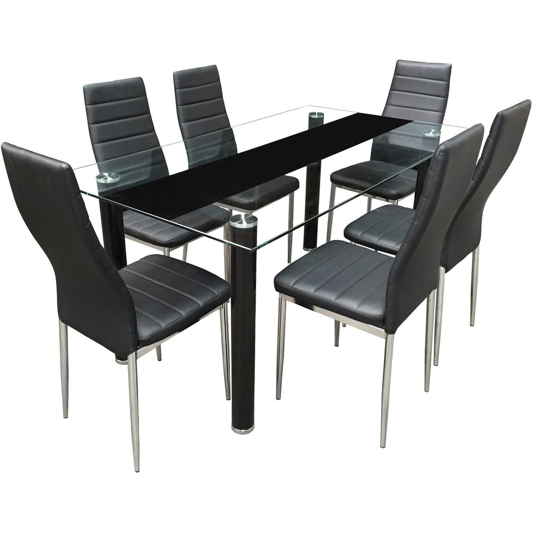 Modern 7pc Dining Set
