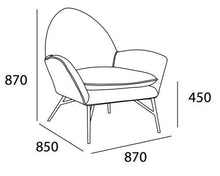 Lavinda Lounge Chair - Midnight Blue - Royaal Range