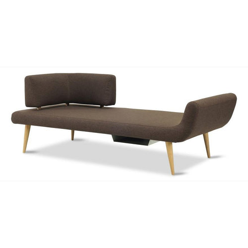 LEGACY Modern Chaise Lounge Day Bed - Chestnut