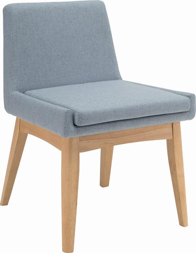Maya Dining Chair - Oak + Aquamarine