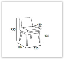 Maya Dining Chair - Oak + Aquamarine