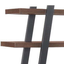 Mikko Bookcase - 173cm - Walnut + Charcoal Grey