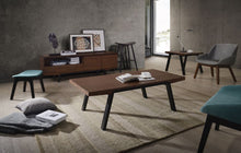 Anker Coffee Table - 120cm - Walnut + Espresso