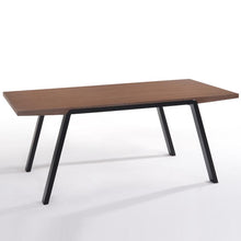 Anker Dining Table - 180cm - Walnut + Espresso