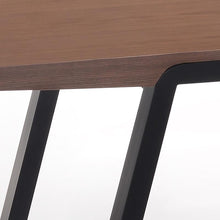 Anker Dining Table - 180cm - Walnut + Espresso
