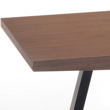 Anker Dining Table - 180cm - Walnut + Espresso