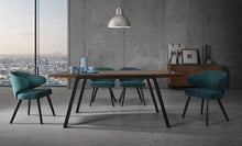 Anker Dining Table - 180cm - Walnut + Espresso